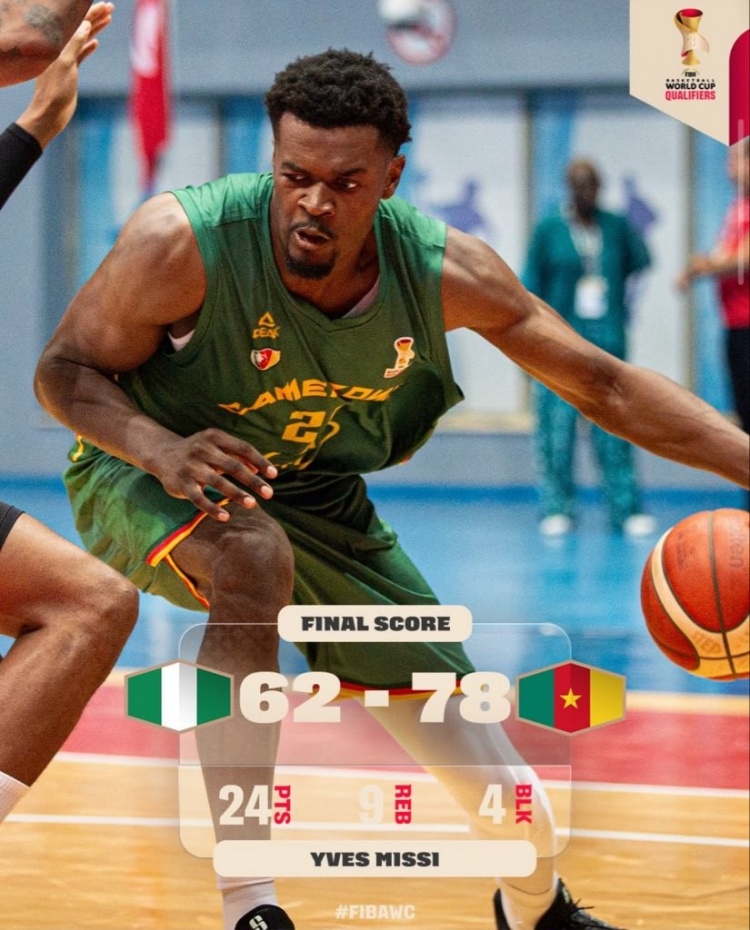 喀麦隆78-62尼日利亚 米西13中9砍24+9+4帽&奥科吉低迷11中1仅7分